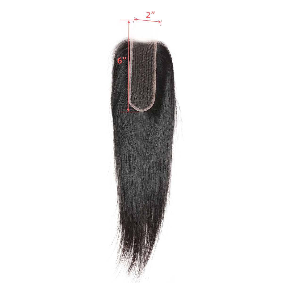 Ali Queen 2x6 HD Straight Free Part Premium Raw Hair Lace Closure