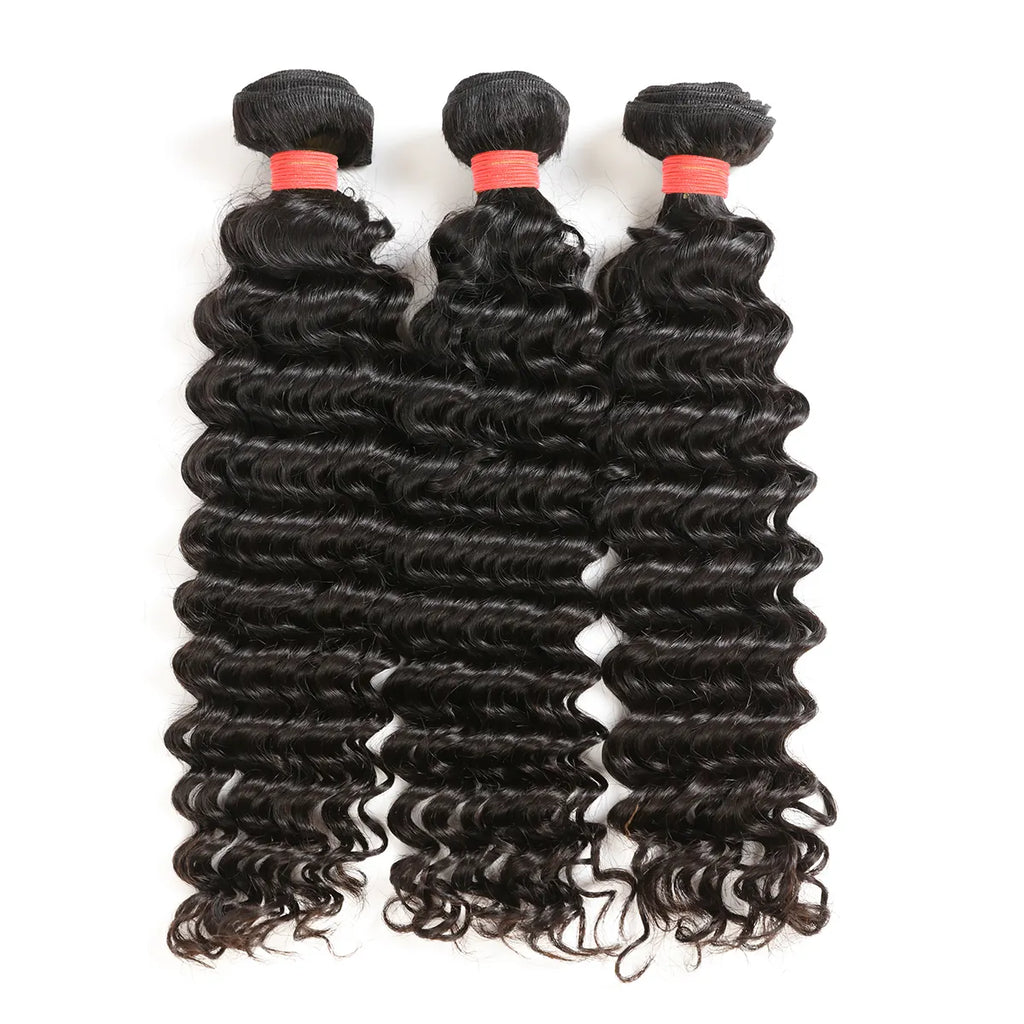 Ali Queen Deep Wave Regular Raw Hair Bundle Weave for Sew In