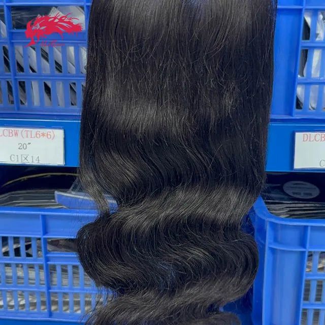 Ali Queen 6x6 Body Wave Virgin Hair HD Lace Closure Natural Black