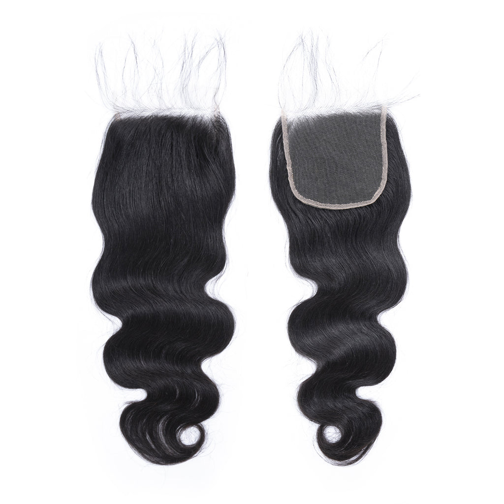 Ali Queen 5x5 HD Body Wave Premium Raw Hair Lace Closure Natural Black