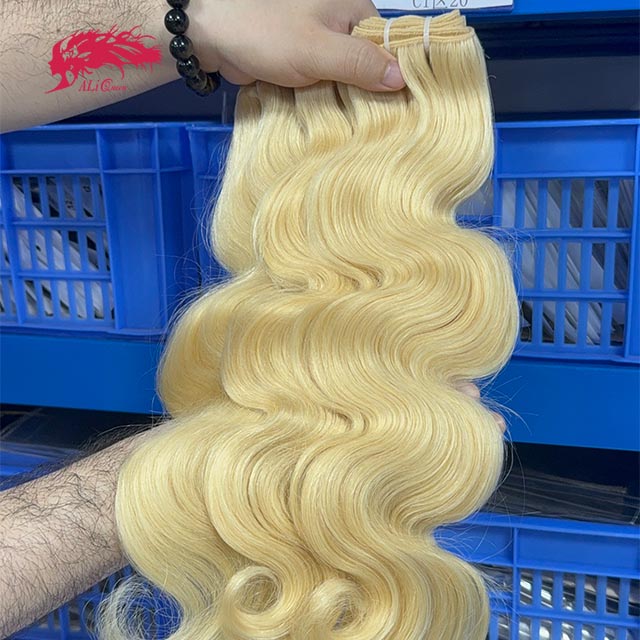 Ali Queen Body Wave Premium Raw Hair Bundles #613 Blonde Bundle