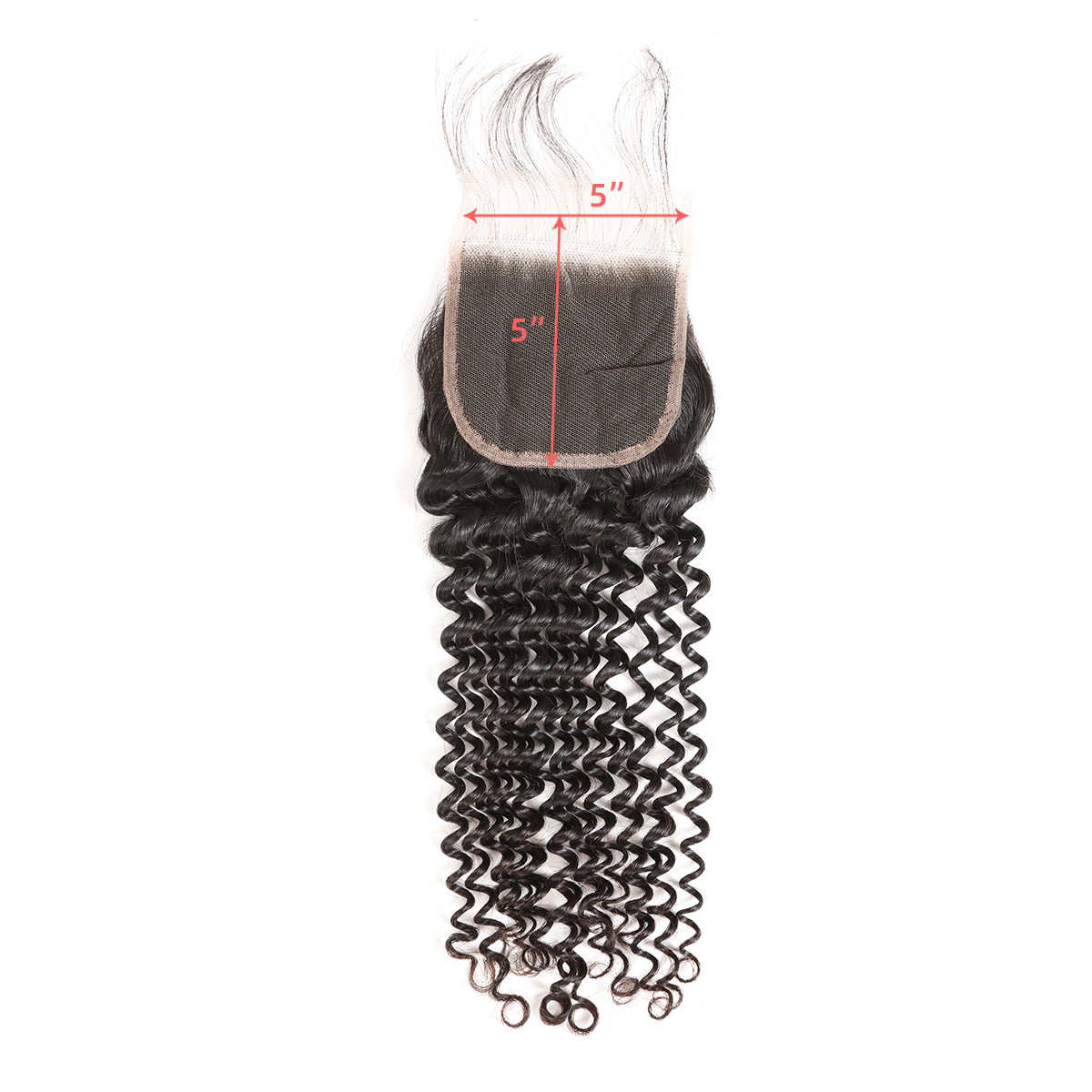 Ali Queen 100% Virgin Hair 5x5 HD Deep Wave Lace Closure