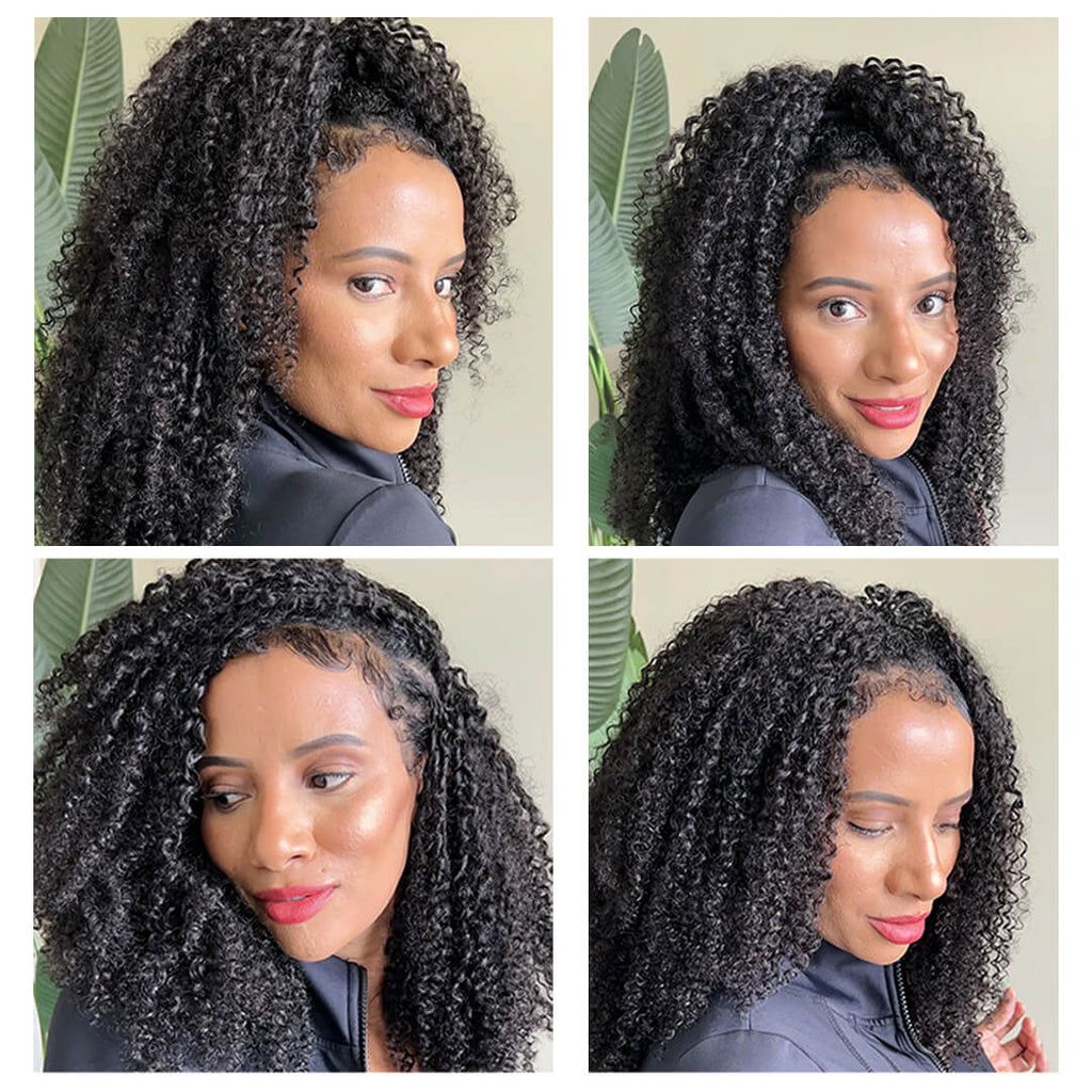 Ali Queen Crochet Hair Kinky Curly Feather Human Hair Extension