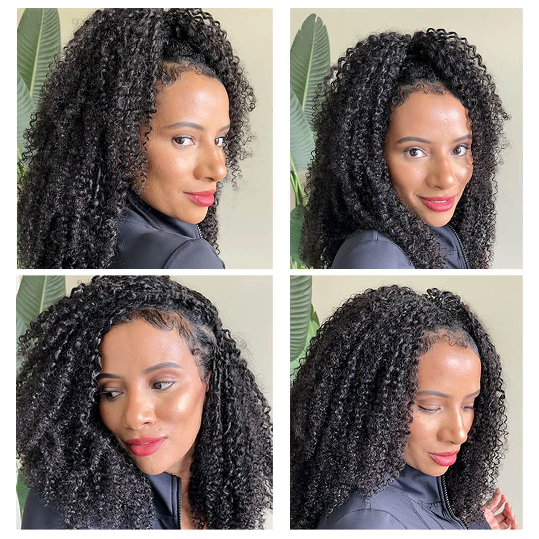 Ali Queen Crochet Hair Kinky Curly Feather Human Hair Extension