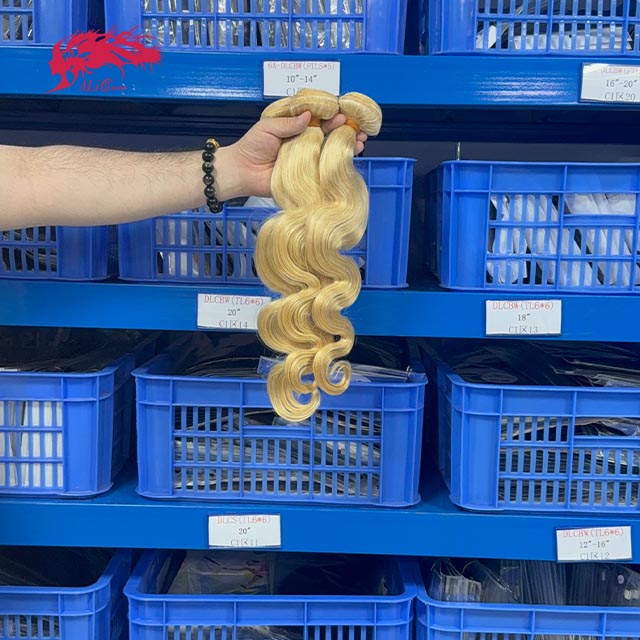 Ali Queen 613 Blonde Body Wave No Shedding Virgin Human Hair Bundle