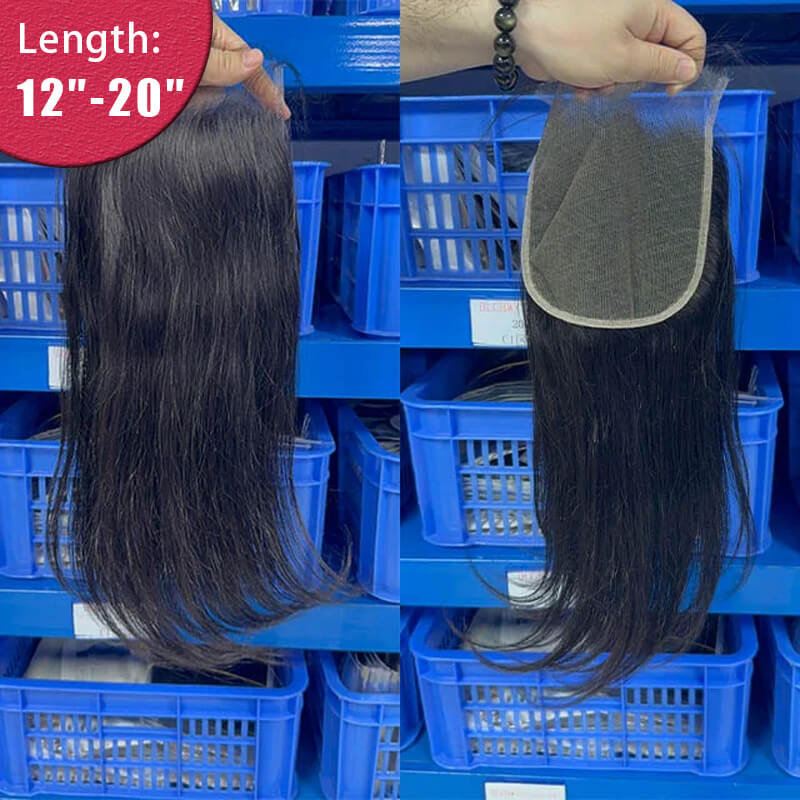 Ali Queen 6x6 HD Straight Virgin Hair Free Part Closure 130% Density