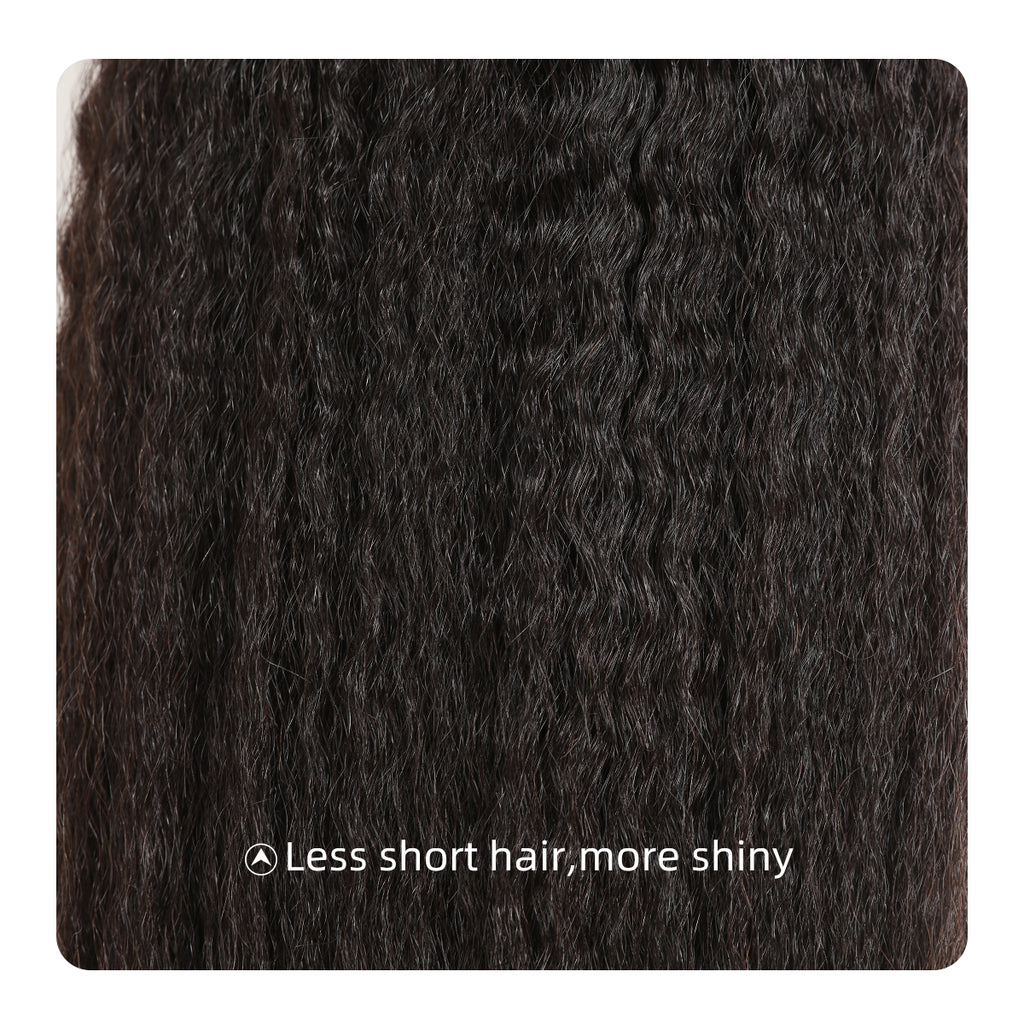 Ali Queen Yaki Straight Durable Regular Raw Hair #1B Bundle