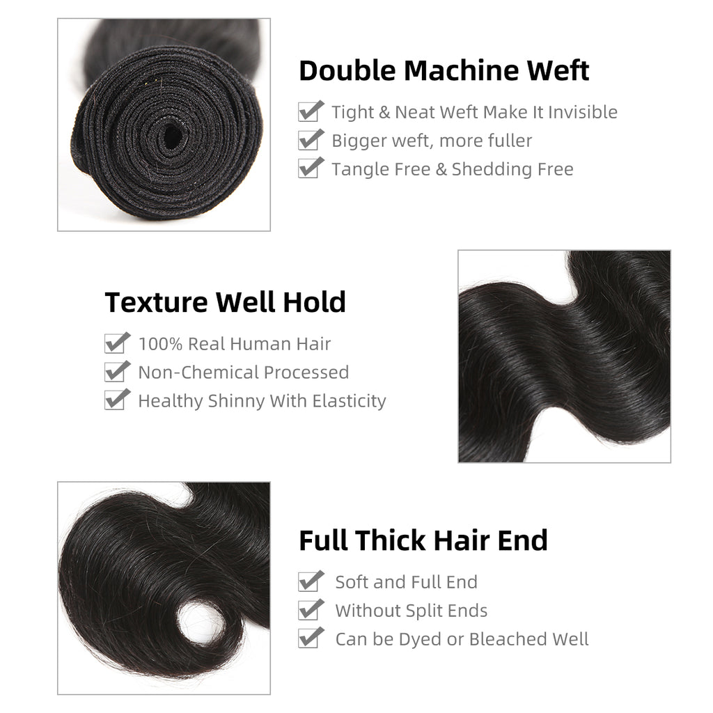 AliQueen Premium Virgin Hair Bundle Package Deal 12 Pcs