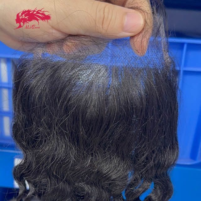 Ali Queen 4x4 HD Deep Wave 12a Grade Virgin Hair Lace Closure
