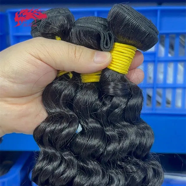 Ali Queen Deep Wave Premium Virgin Hair Full Ends Bundle