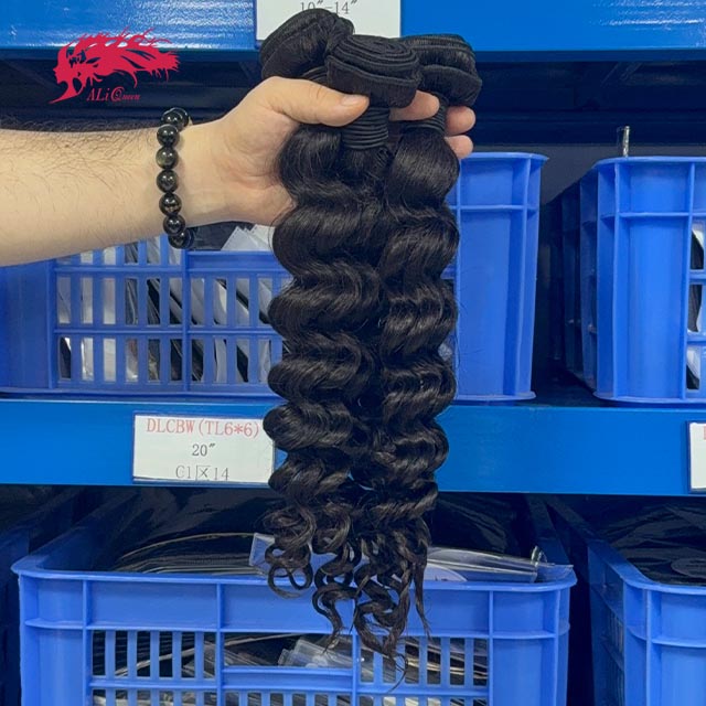 Ali Queen Natural Wave Soft Virgin Human Hair Bundle 10-30 Inch