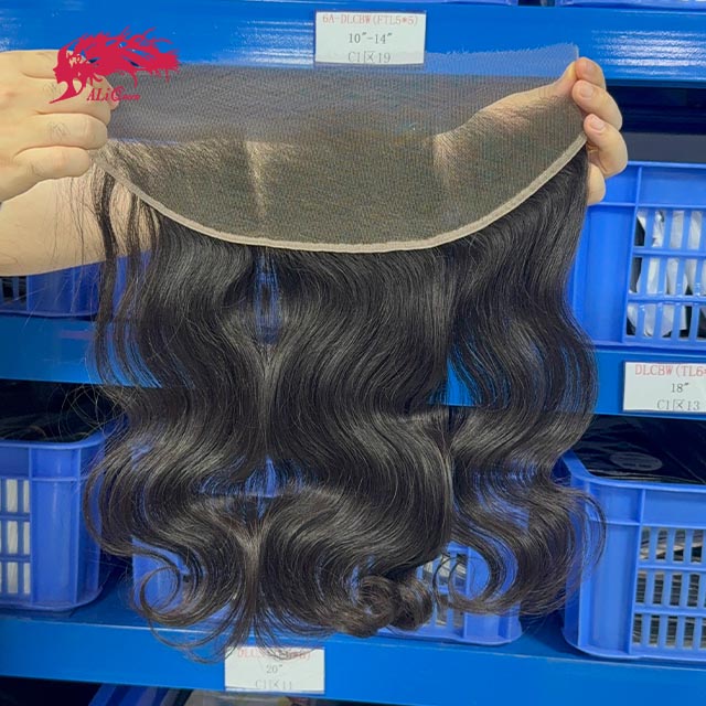 Ali Queen Body Wave Raw Hair Realistic 13x4 HD Lace Frontal Free Part