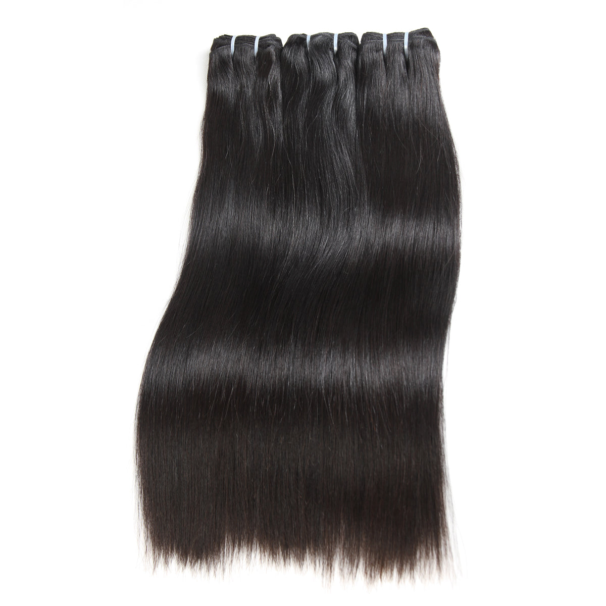 Ali Queen Straight Raw Double Drawn Mink Hair #1B Bundle 14-30 Inch