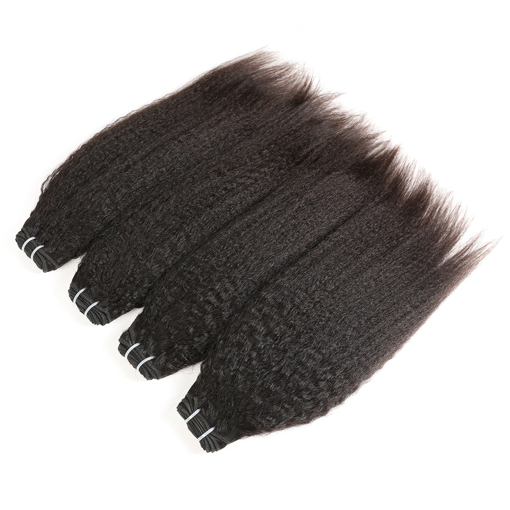 Ali Queen Yaki Straight Durable Regular Raw Hair #1B Bundle
