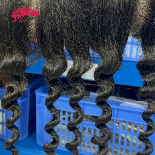 Ali Queen 13x4 Natural Wave Virgin Hair HD Frontal – Free part