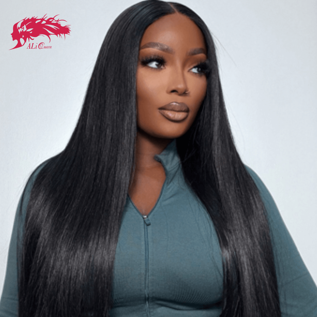 Ali Queen Straight Full End Natural Black Premium Virgin Hair Bundle