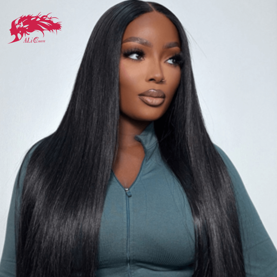 Ali Queen Straight Full End Natural Black Premium Virgin Hair Bundle