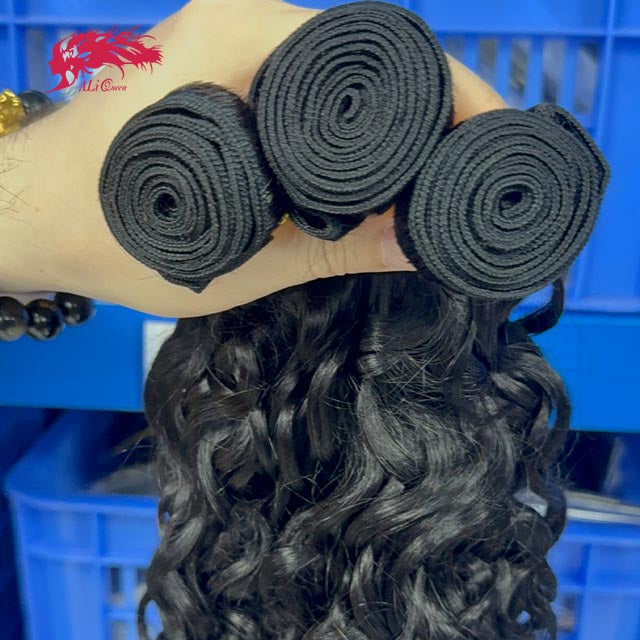 Ali Queen Water Wave Premium Virgin Hair Bundle Bleach-friendly