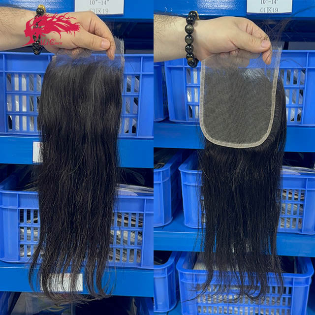 Ali Queen 5x5 HD Straight Virgin Hair  Lace Closure Free Part