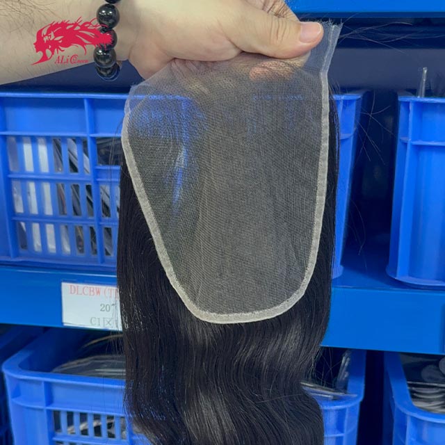 Ali Queen Free Part Body Wave Premium Raw Hair  6x6 HD Lace Closure