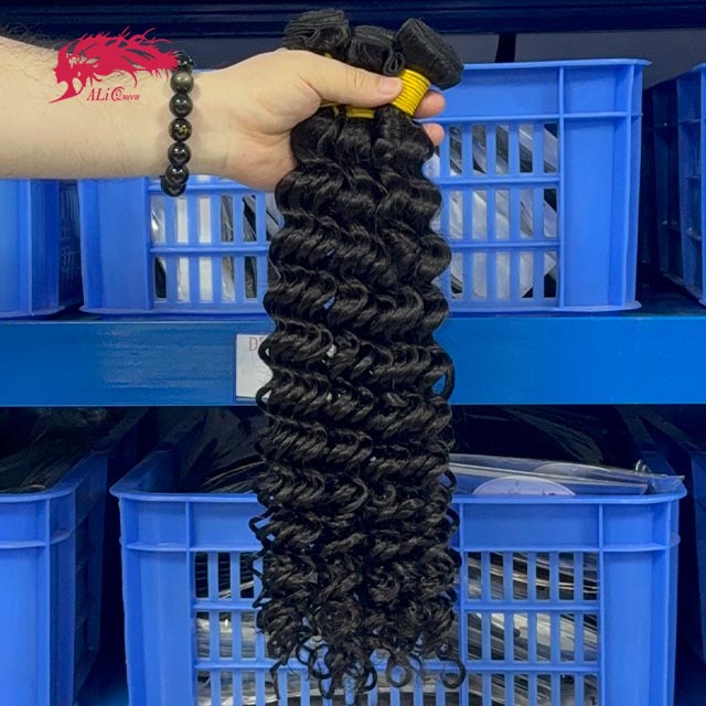 Ali Queen Deep Wave Premium Virgin Hair Full Ends Bundle