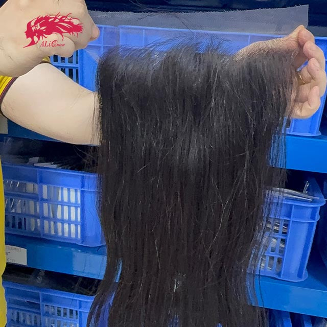 Ali Queen 6x9 Straight Free Part Premium Raw Hair HD Lace Closure