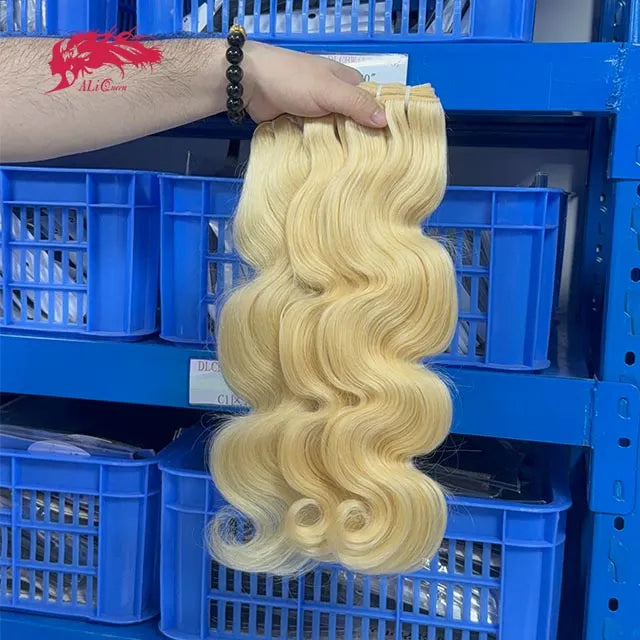 Ali Queen Body Wave Premium Raw Hair Bundles #613 Blonde Bundle