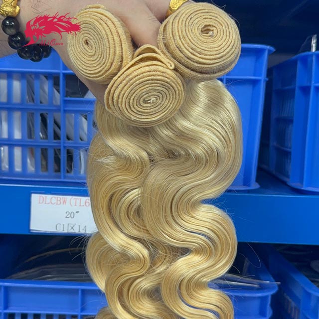 Ali Queen 613 Blonde Body Wave No Shedding Virgin Human Hair Bundle