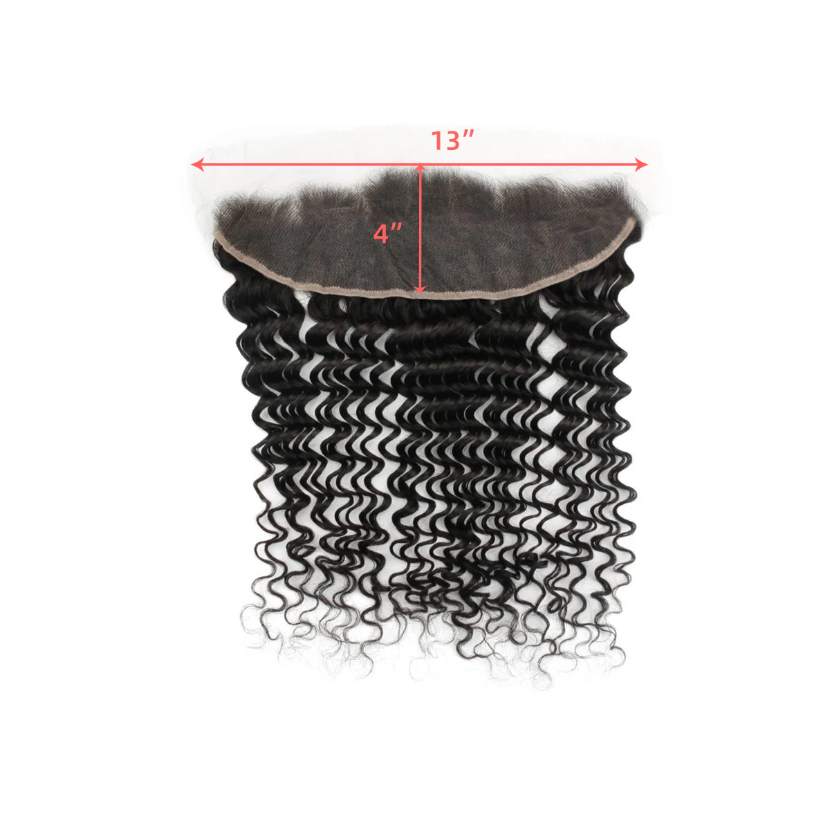 Ali Queen Raw Hair 13x4 Deep Wave Free Part HD Lace Frontal