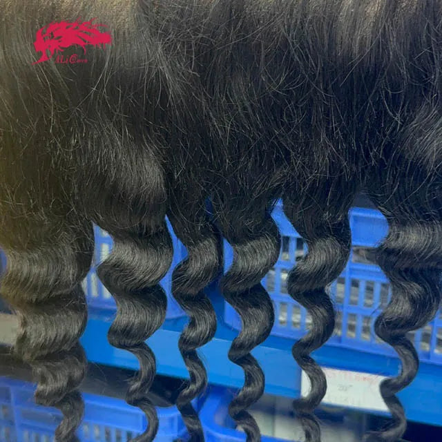 Ali Queen 13x6 Natural Wave Free Part HD Lace Frontal 100% Human Hair