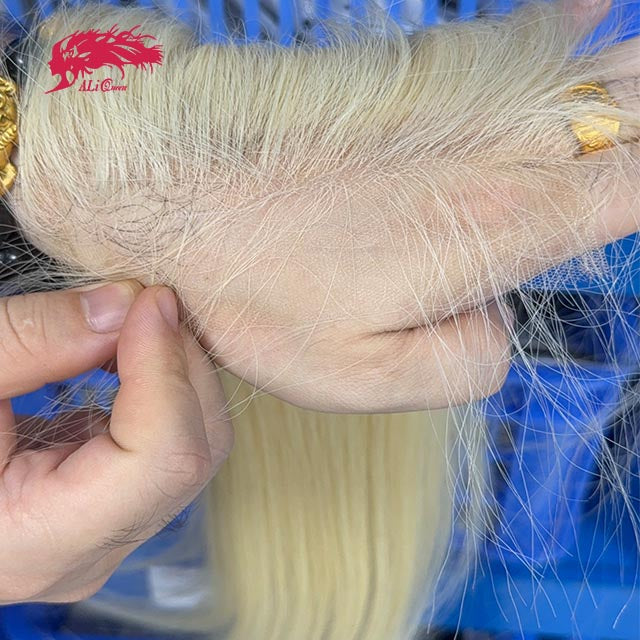 Ali Queen 5x5 HD Straight #613 Blonde Raw Hair Lace Closure