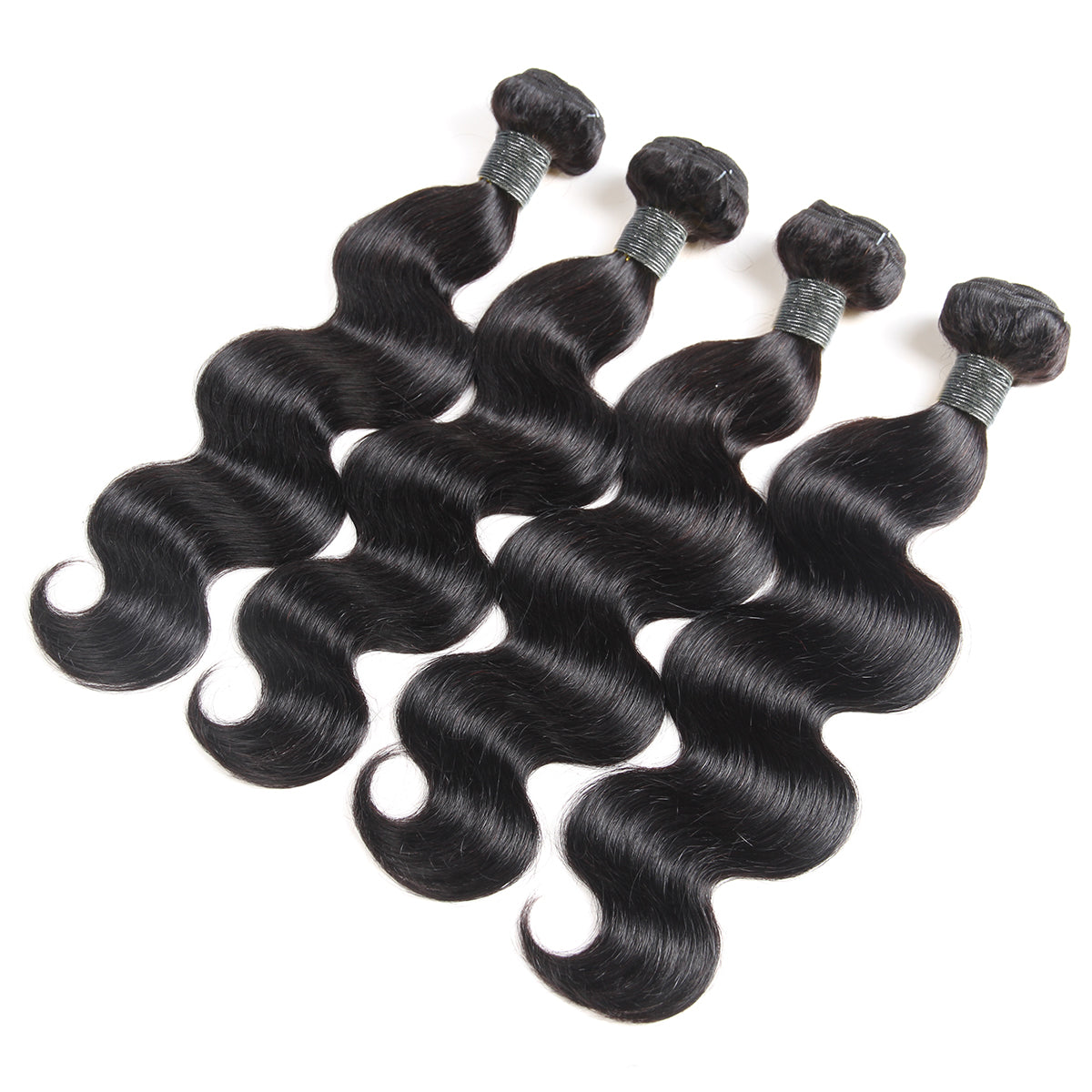 Ali Queen #1B Body Wave Bouncy Virgin Human Hair Bundle Deal