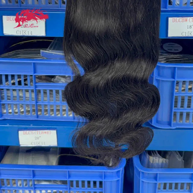 Ali Queen 6x6 Body Wave Virgin Hair HD Lace Closure Natural Black