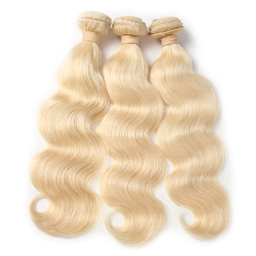 613 Blonde Body Wave No Shedding 10A Virgin Human Hair Bundle