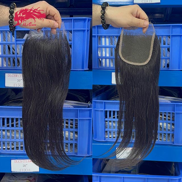 Ali Queen 4x4 HD Straight Free Part Premium Raw Hair Invisible Closure