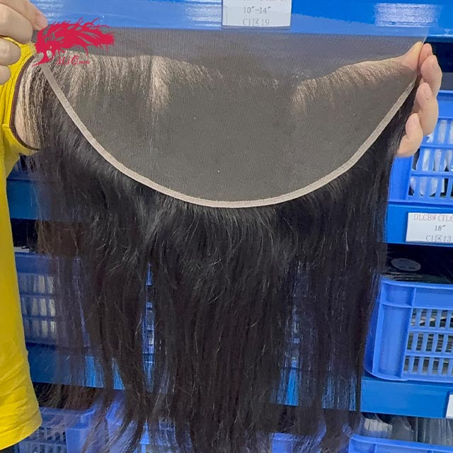 Ali Queen 13x6 Straight Raw Hair HD Invisible Lace Frontal Free Part