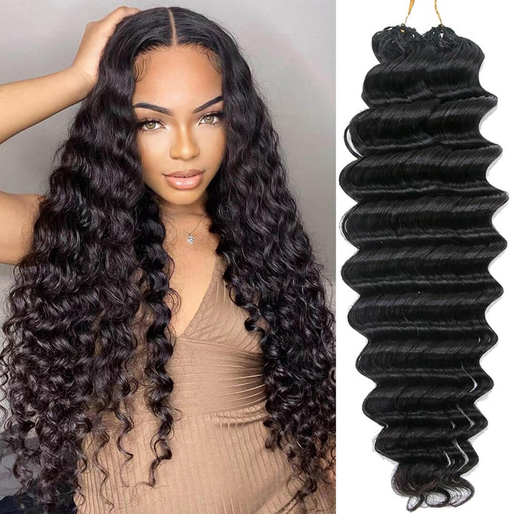 Ali Queen Deep Curly Knotless Pre-Separated Crochet Hair Extensions