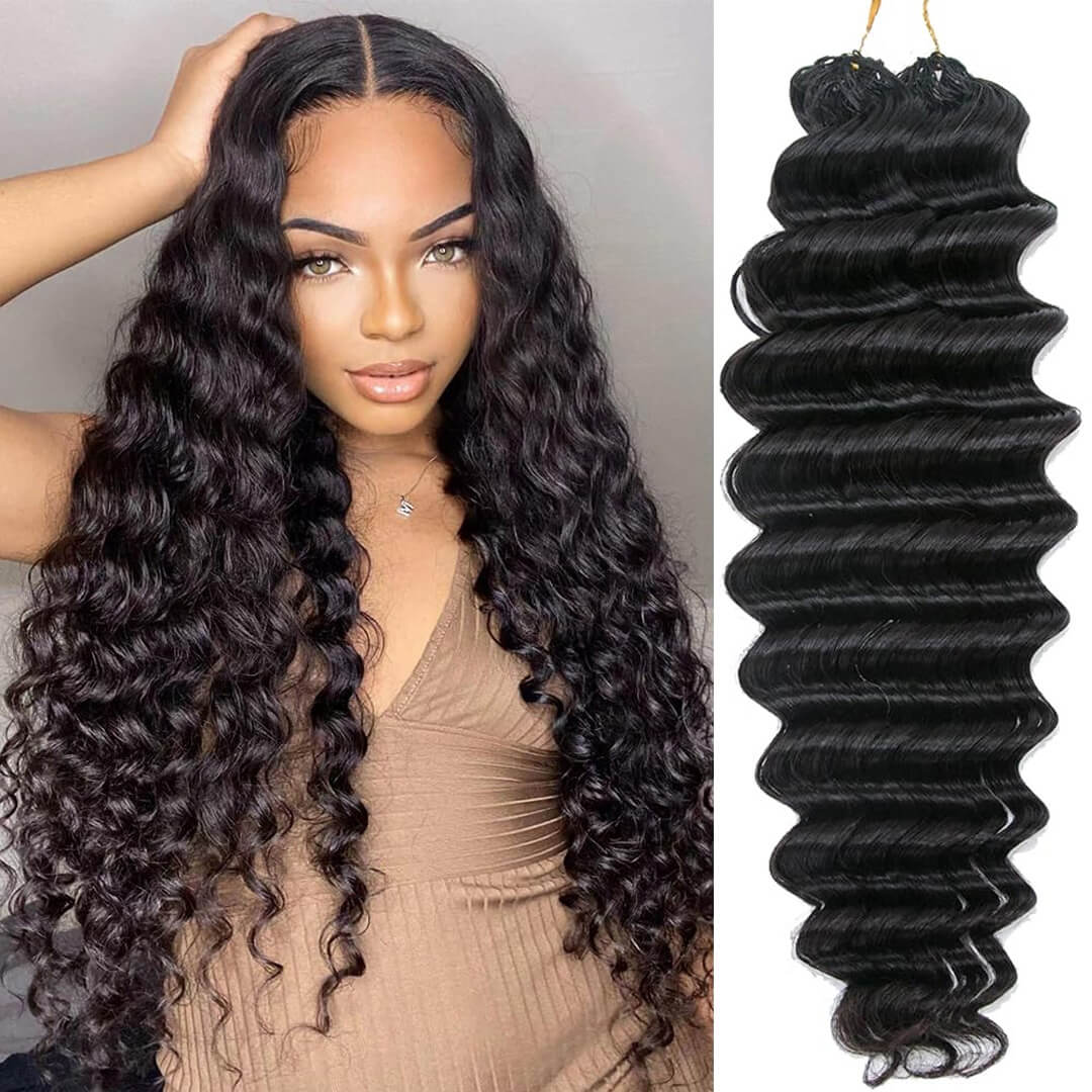 Ali Queen Deep Curly Knotless Pre-Separated Crochet Hair Extensions