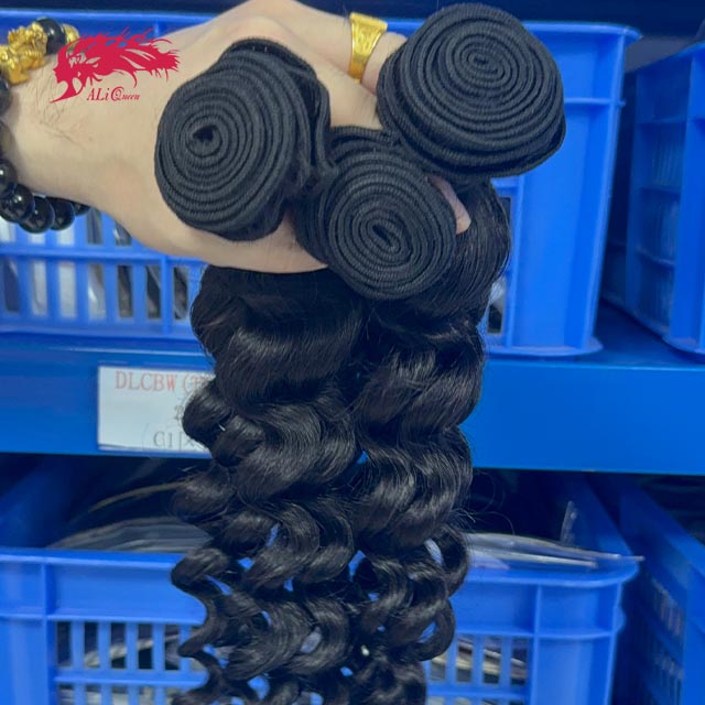 Ali Queen Natural Wave Soft Virgin Human Hair Bundle 10-30 Inch