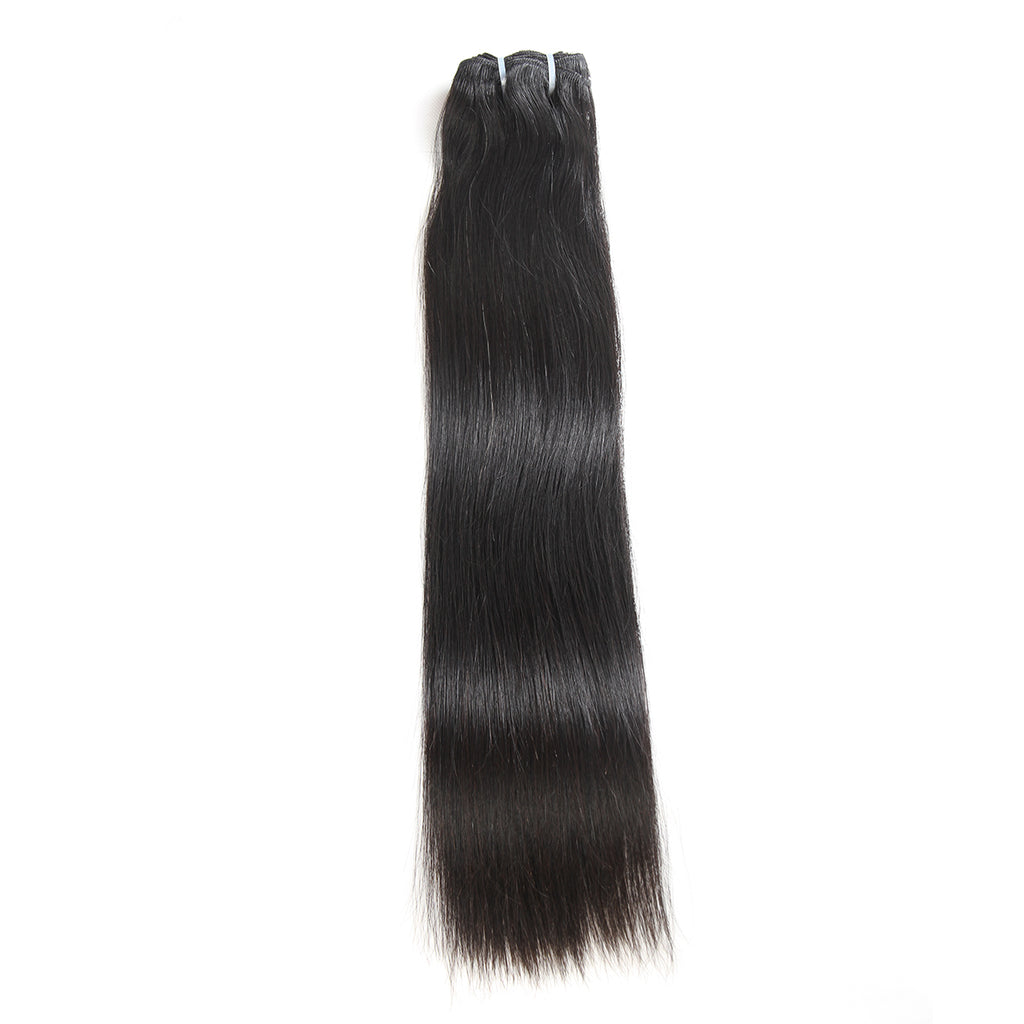 Ali Queen Straight Raw Double Drawn Mink Hair #1B Bundle 14-30 Inch