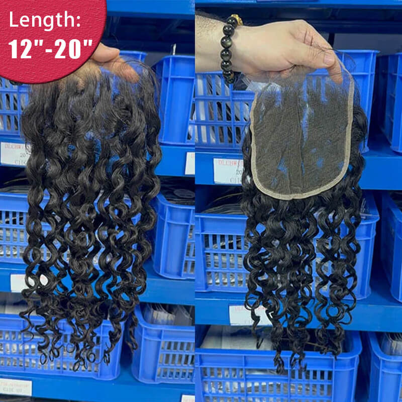 Ali Queen Water Wave Virgin Hair 6x6 HD Lace Closure Free Part