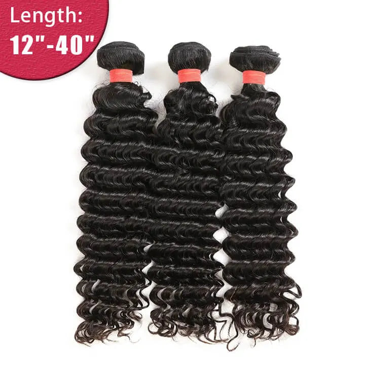 Ali Queen Deep Wave Regular Raw Hair Bundle Weave for Sew In