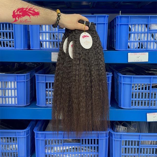 Ali Queen Yaki Straight Durable Regular Raw Hair #1B Bundle