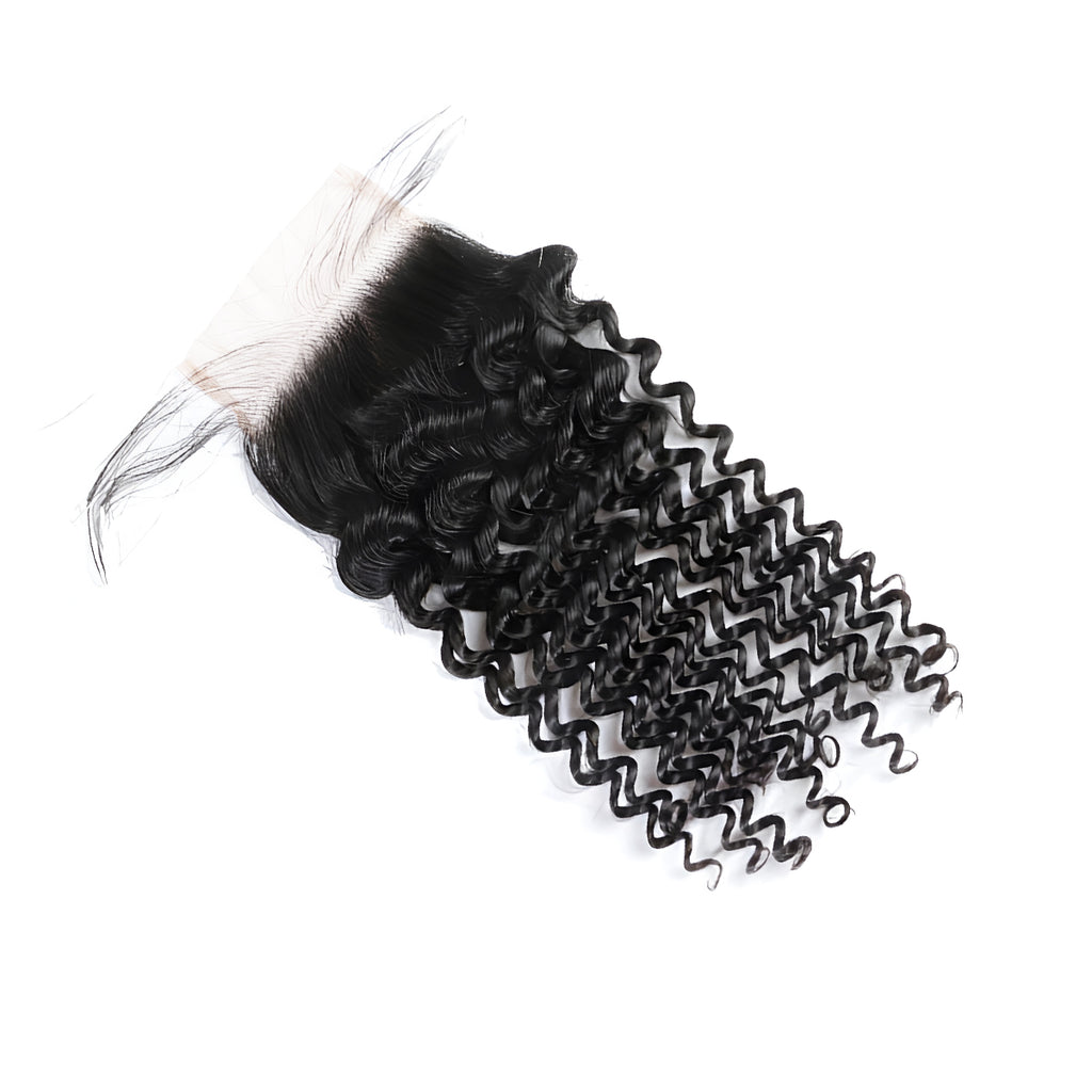 Ali Queen 4x4 HD Deep Wave 12a Grade Virgin Hair Lace Closure