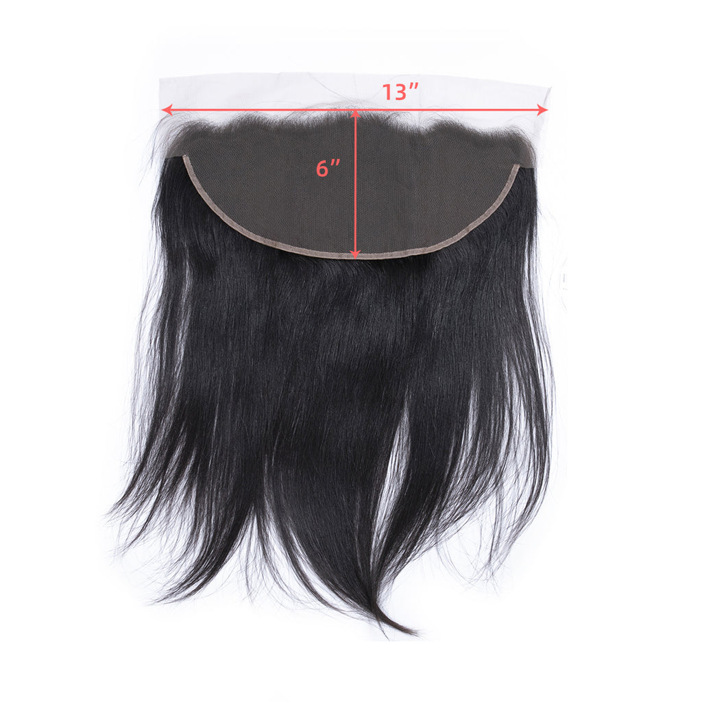 Ali Queen 12A Straight Free Part Virgin Hair 13x6 HD Lace Frontal