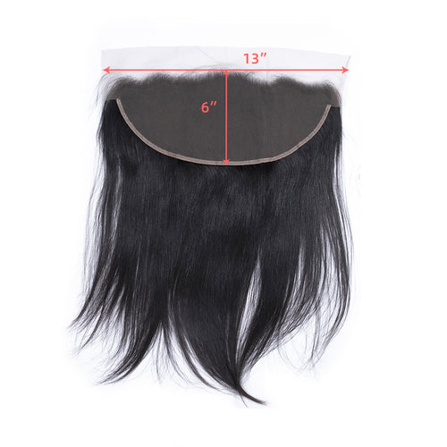 Ali Queen 12A Straight Free Part Virgin Hair 13x6 HD Lace Frontal