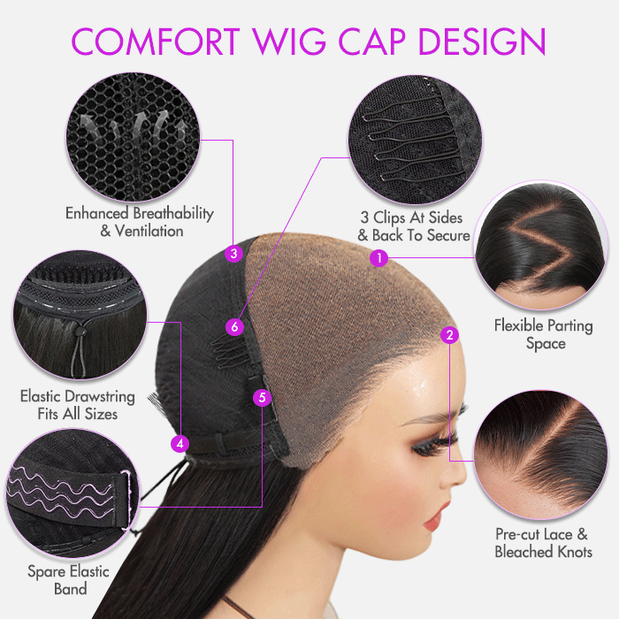 3 Seconds Install Body Wave Glueless 13x4/13x6 Pre-cut Lace Wear and Go Wig 180%  Beginner Friendly