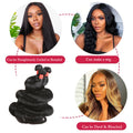 Ali Queen Heat-safe Body Wave Regular Raw Hair Bundle 1B Color
