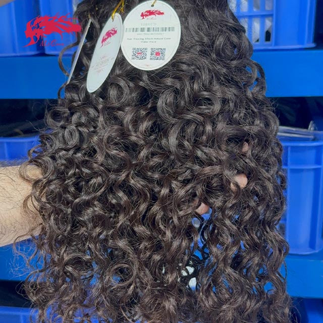 Ali Queen Water Wave Regular Raw Hair Natural Black One Bundle