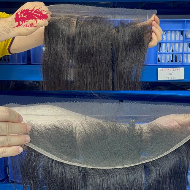 Ali Queen Straight Premium Raw Hair Undetectable 13x4 HD Lace Frontal